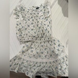 EUC Polo by Ralph Lauren Blue Floral Dress